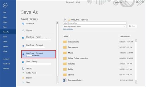 How to add cloud storage services as save locations in Office 2016.